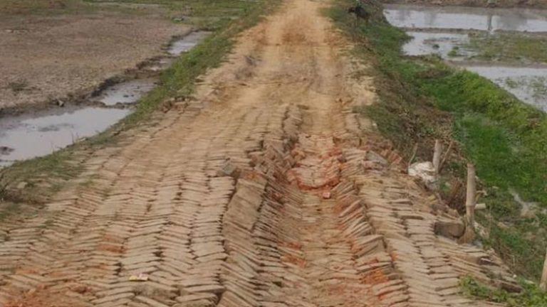 ঘাটাইলে ১০ চাকার মাটি বহনকারী ড্রামট্রাকে সড়কের বেহাল দশা দুর্ভোগে এলাকাবাসী