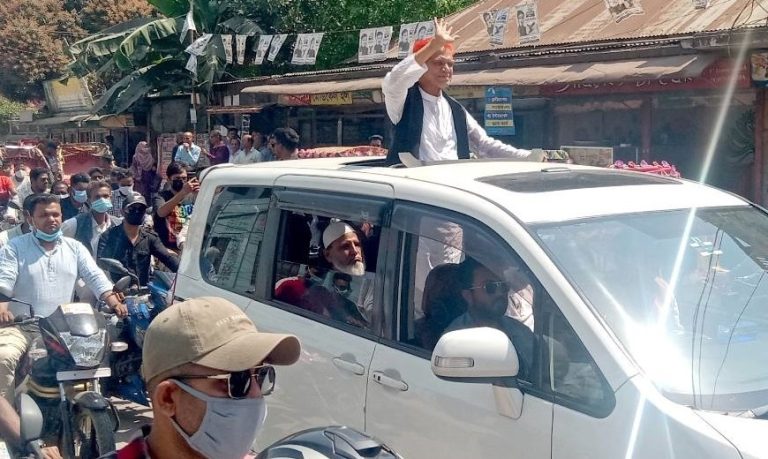 টাঙ্গাইলে শাহজাহান আনসারীর মোটারসাইকেল শোভাযাত্রা