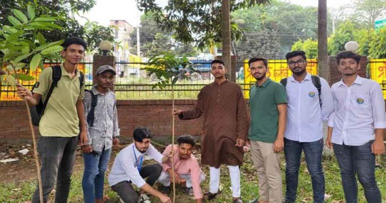 টাংগাইল পলিটেকনিকে ছাত্রলীগের বৃক্ষ রোপন