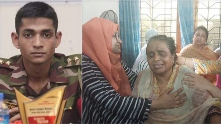 ছেলেকে হারিয়ে বাবা শোকে পাথর ও মা বারবার মূর্ছা যাচ্ছেন