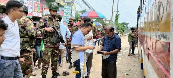 অতিরিক্ত ভাড়া ও মাপে কম দেয়ার অপরাধে মধুপুরে ভ্রাম্যমাণ আদালতের জরিমানা