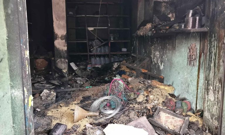কালিহাতীদে দোকানে আগুন লেগে মালিকের মৃত্যু