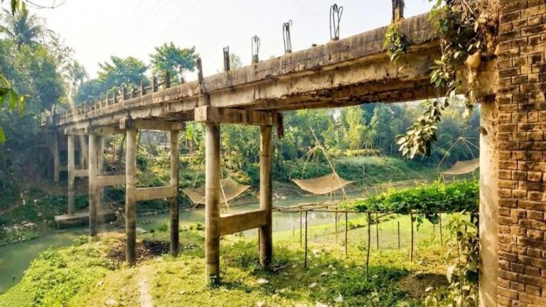 গোপালপুরে বেহাল সেতু পরিদর্শনে স্থানীয় সরকার প্রতিমন্ত্রী নতুন সেতু নির্মানের নির্দেশ